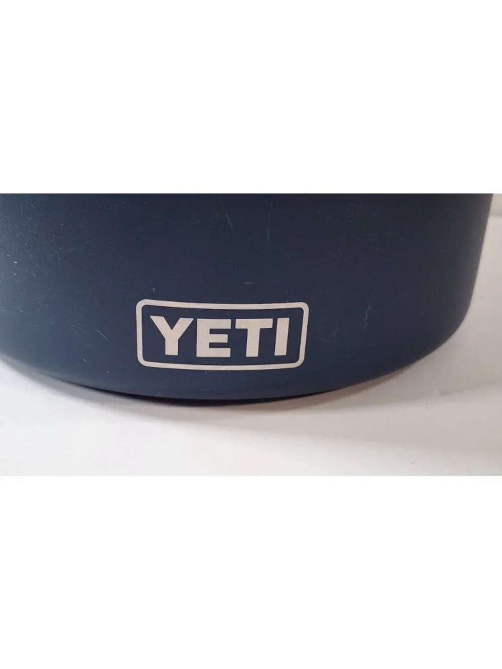 YETI BOOMER 8 DOG WATER FOOD BOWL BLUE STAINLESS STEEL NON SLIP RUBBER RING